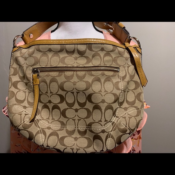 Coach Handbags - Authentic Coach signature brown and tan hobo purse